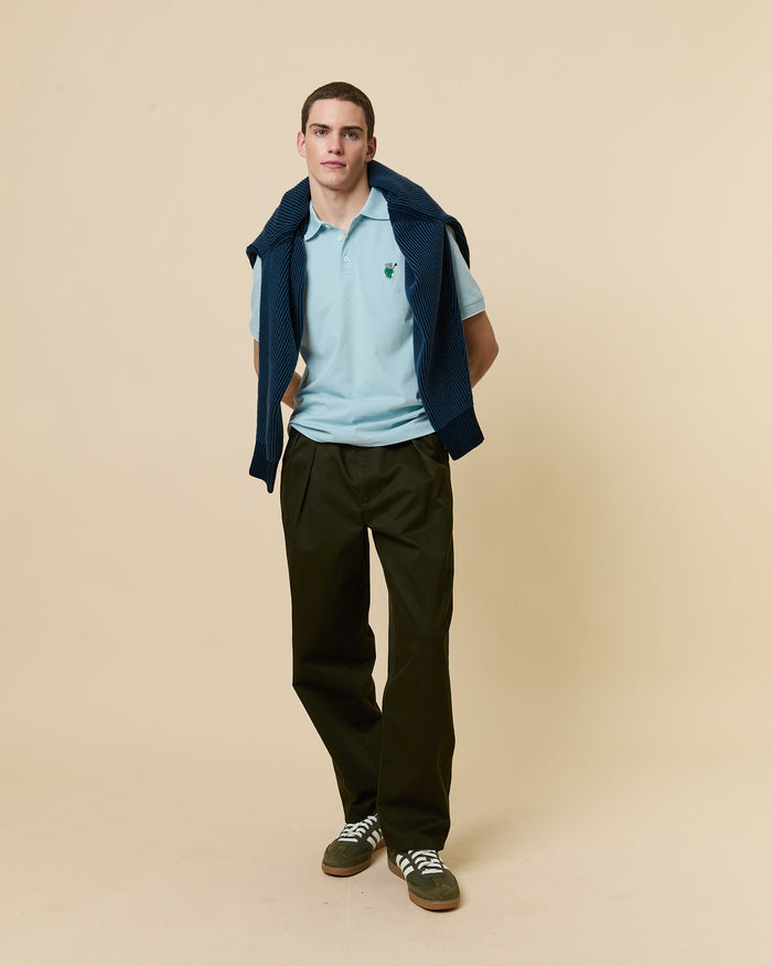 Men's Babar Double Polo Blue