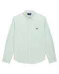 Men's Babar Long Sleeve Classic Fit Striped Oxford Shirt Green / White University Stripe