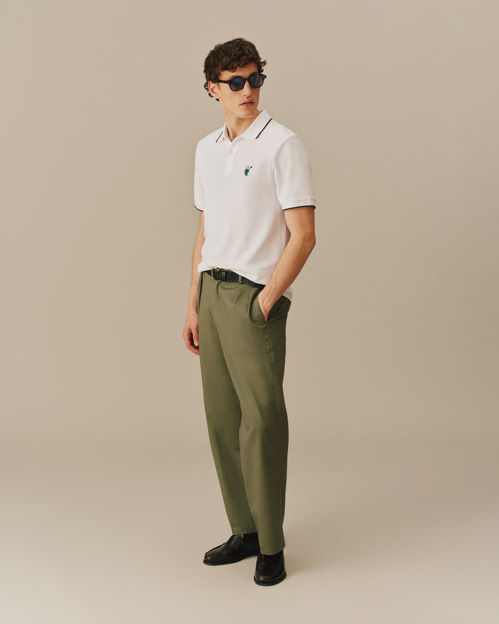 Men's Babar Pique Polo White