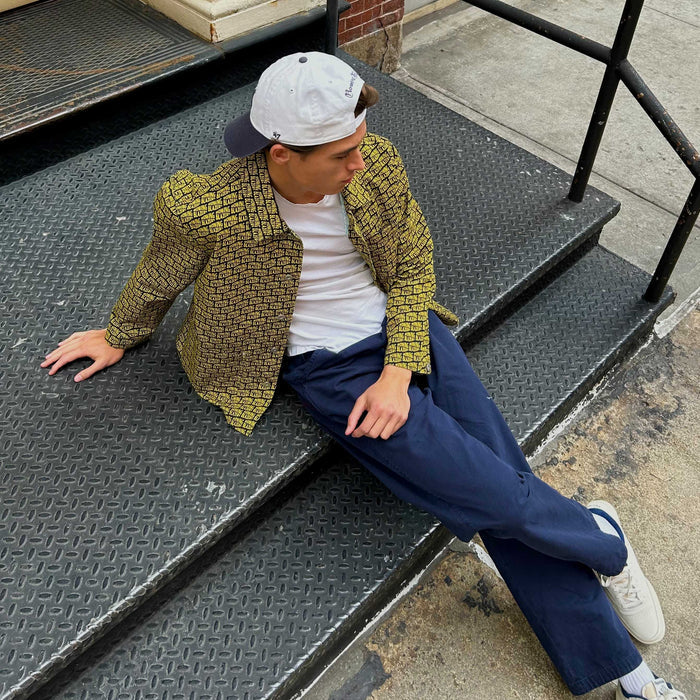 Men's Canvas Printed Chore Jacket RB All Over