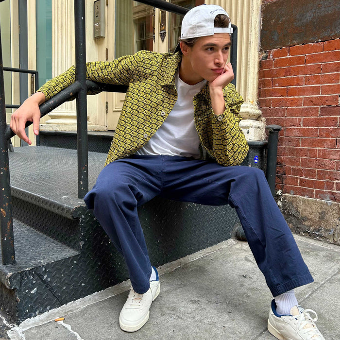 Men's Canvas Printed Chore Jacket RB All Over