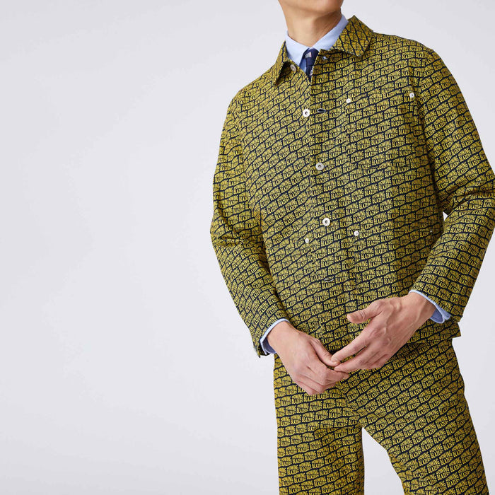 Men's Canvas Printed Chore Jacket RB All Over