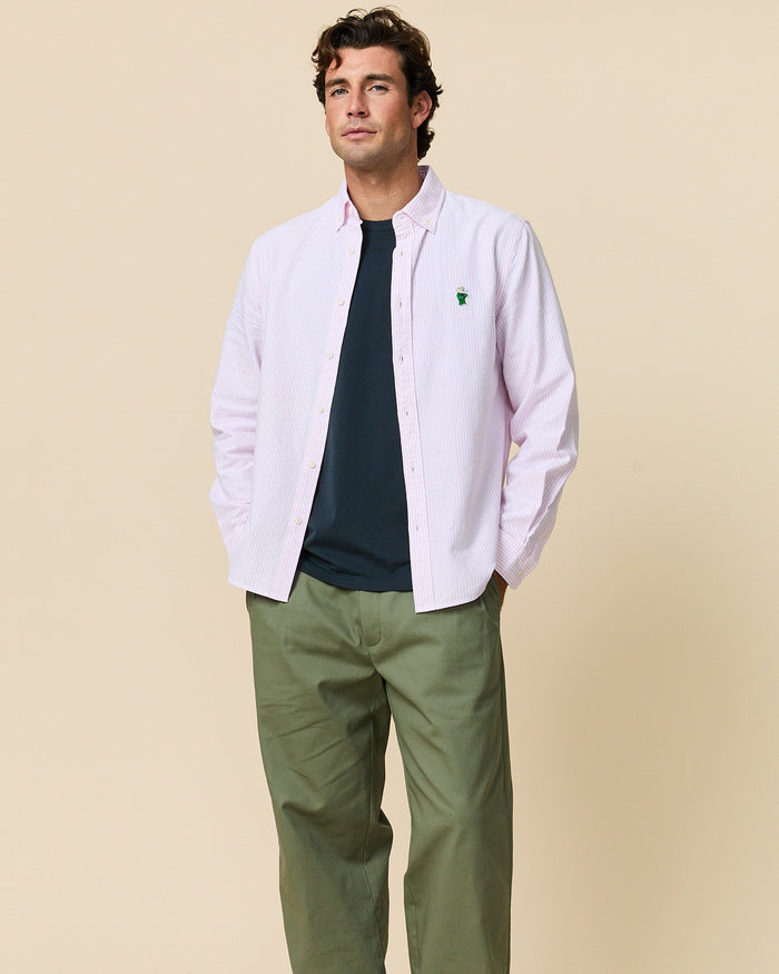 Men's Classic Stripe Babar Oxford Light Pink Stripe