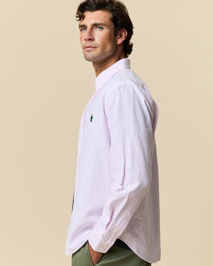 Men's Classic Stripe Babar Oxford Light Pink Stripe