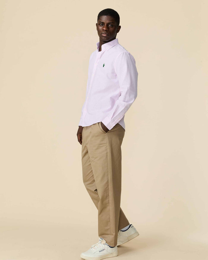 Men's Classic Stripe Babar Oxford Light Pink Stripe