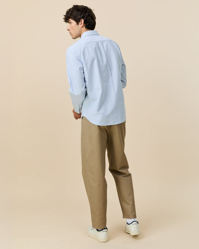Men's Classic Stripe Babar Oxford Shirt Light Blue University Stripe