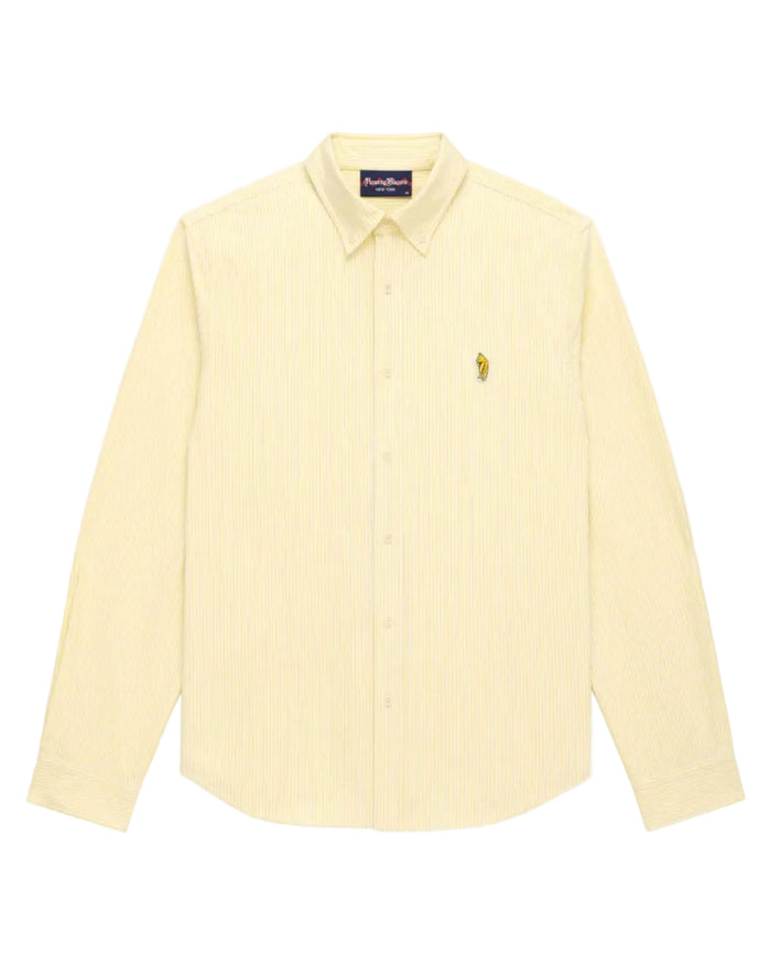 Men's Classic Stripe Winnie-the-Pooh Oxford Shirt Yellow / White University Stripe
