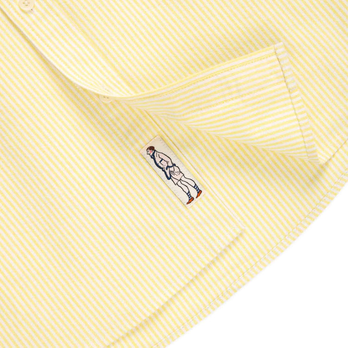 Men's Classic Stripe Winnie-the-Pooh Oxford Shirt Yellow / White University Stripe
