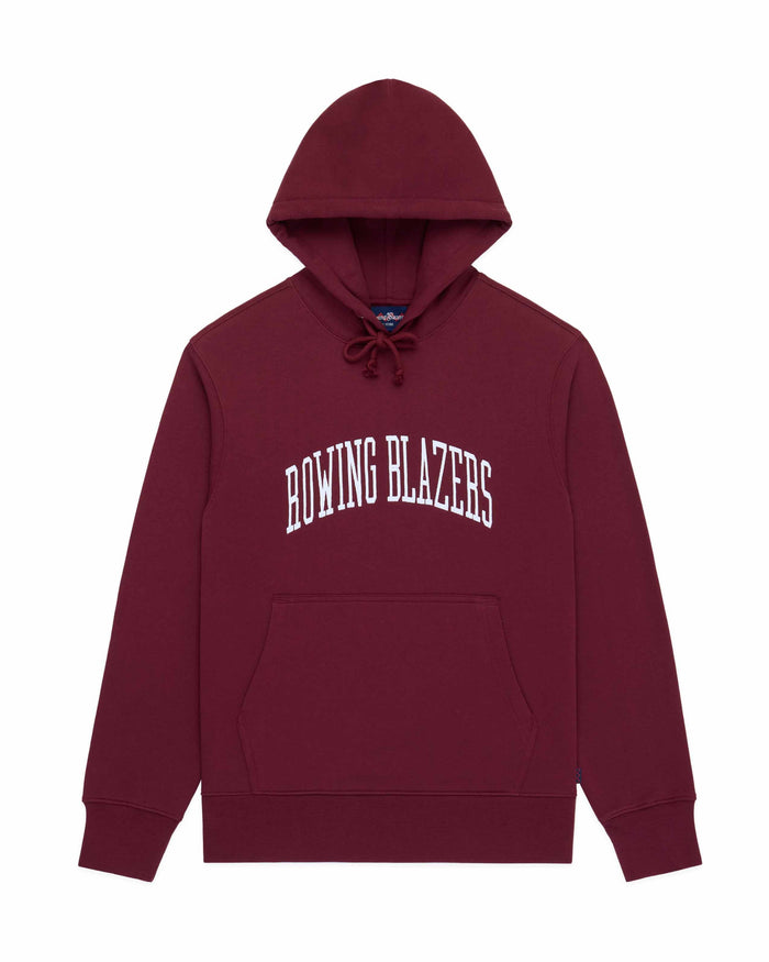 Men's Collegiate Arch Hoodie Burgundy