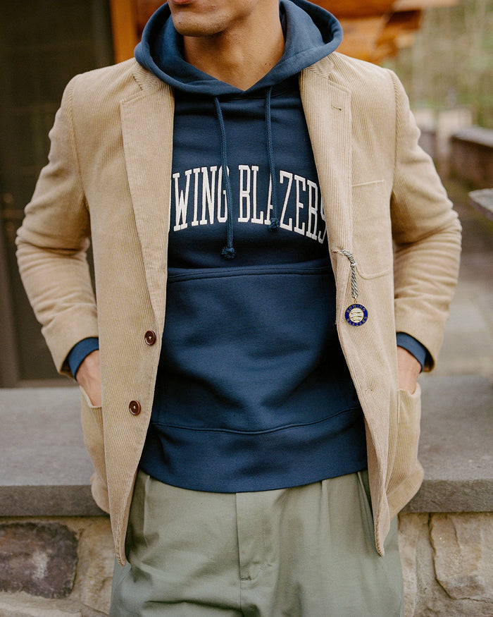 Men's Collegiate Arch Hoodie Navy