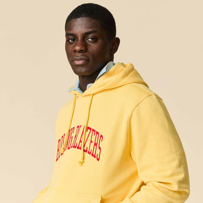Men's Collegiate Arch Hoodie Yellow