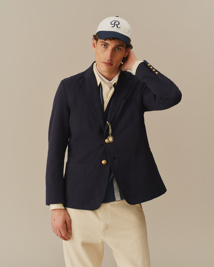 Men's Core Chino Patch Pocket Blazer Navy