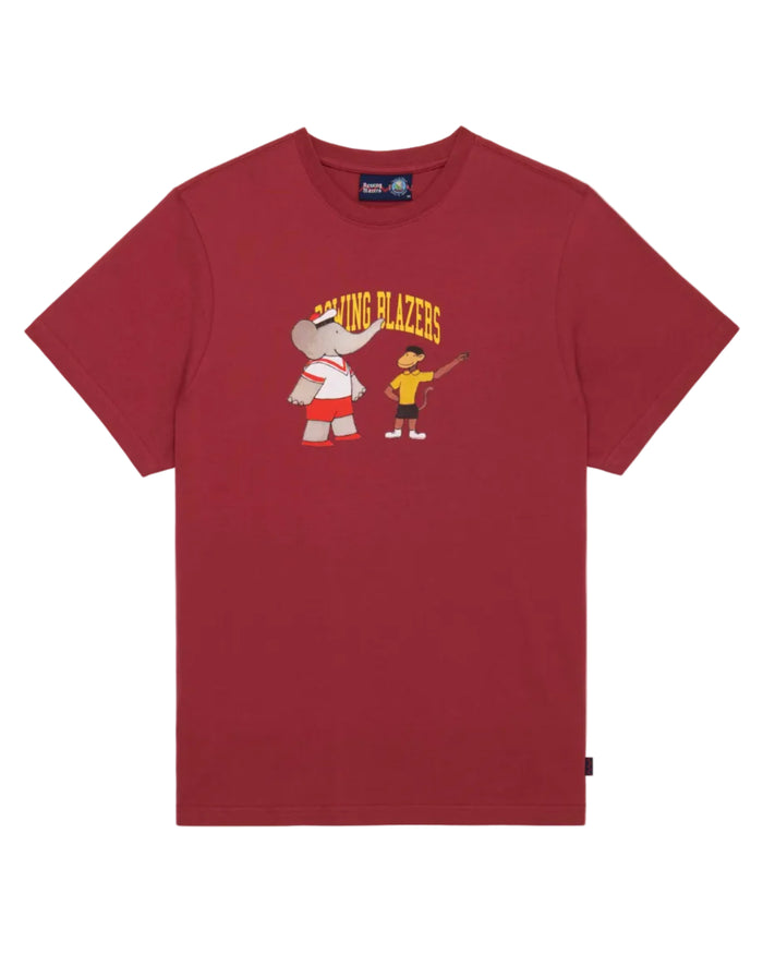 Men's Cotton Babar and Zephir T-Shirt Burgundy