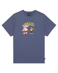Men's Cotton Babar and Zephir T-Shirt Washed Navy
