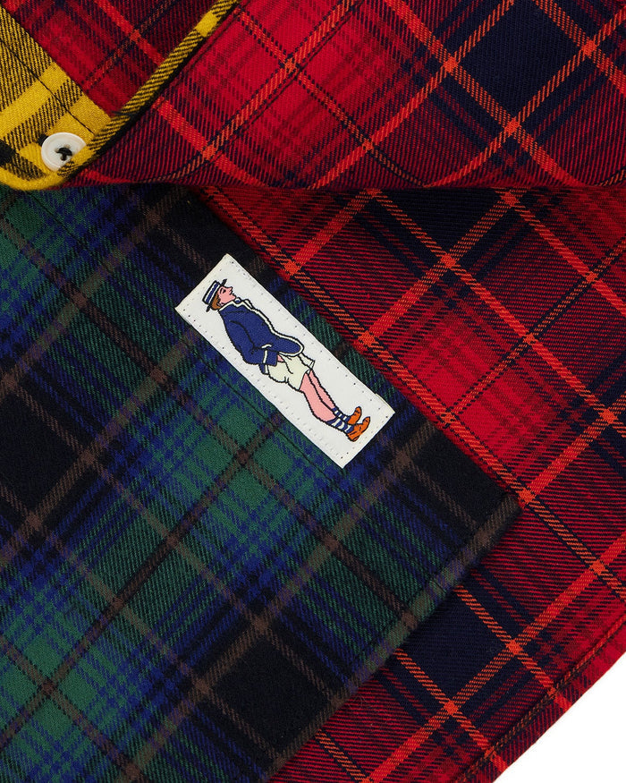 Men's Cotton Classic Flannel Fun Shirt Multi Color