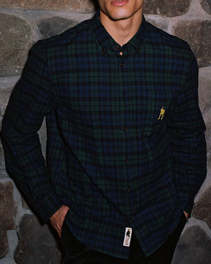 Men's Cotton Classic Flannel Shirt Gordon Modern