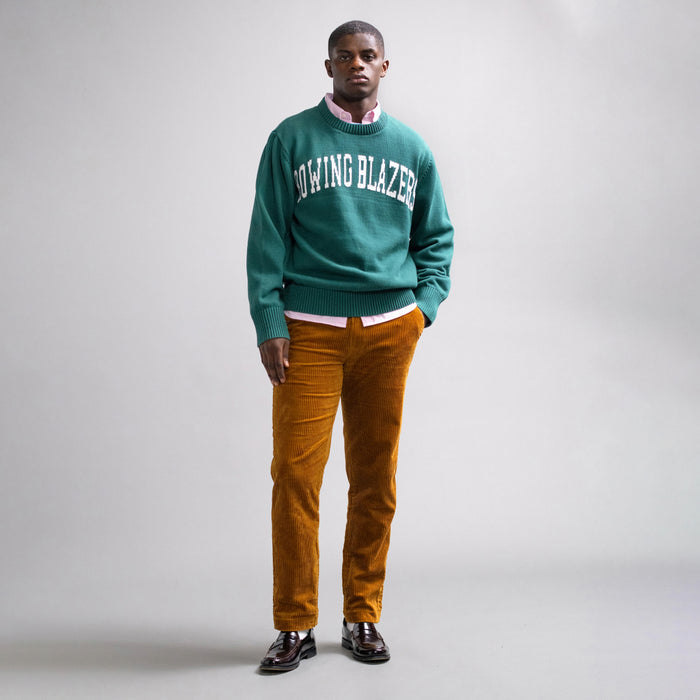 Men's Cotton Collegiate Arch Sweater Hunter Green