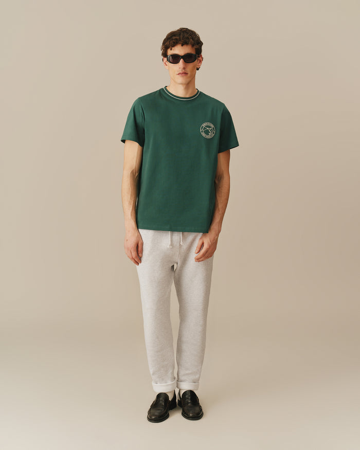 Men's Cotton Fishing Club Tee Green