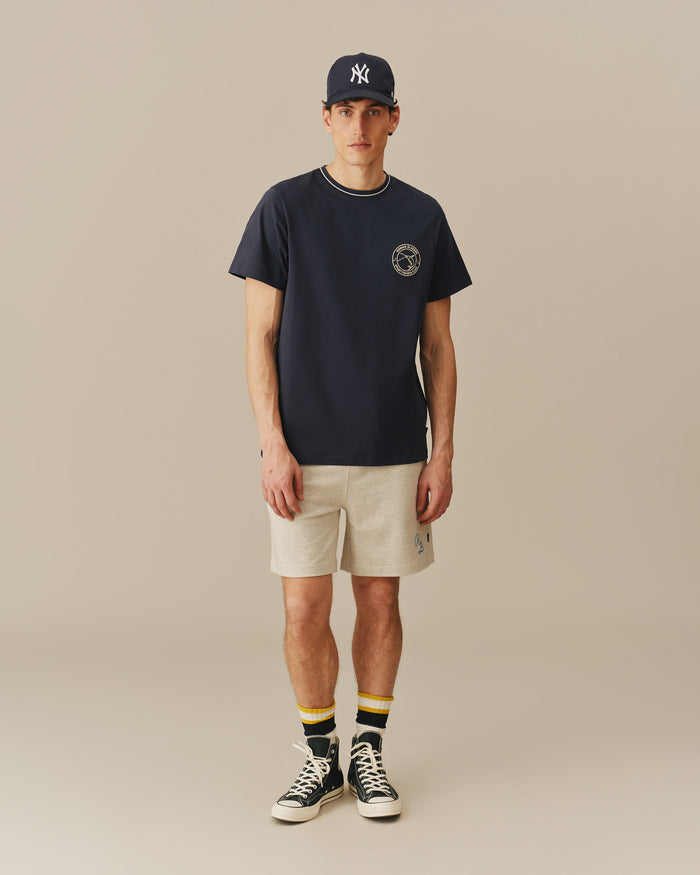 Men's Cotton Fishing Club Tee Navy