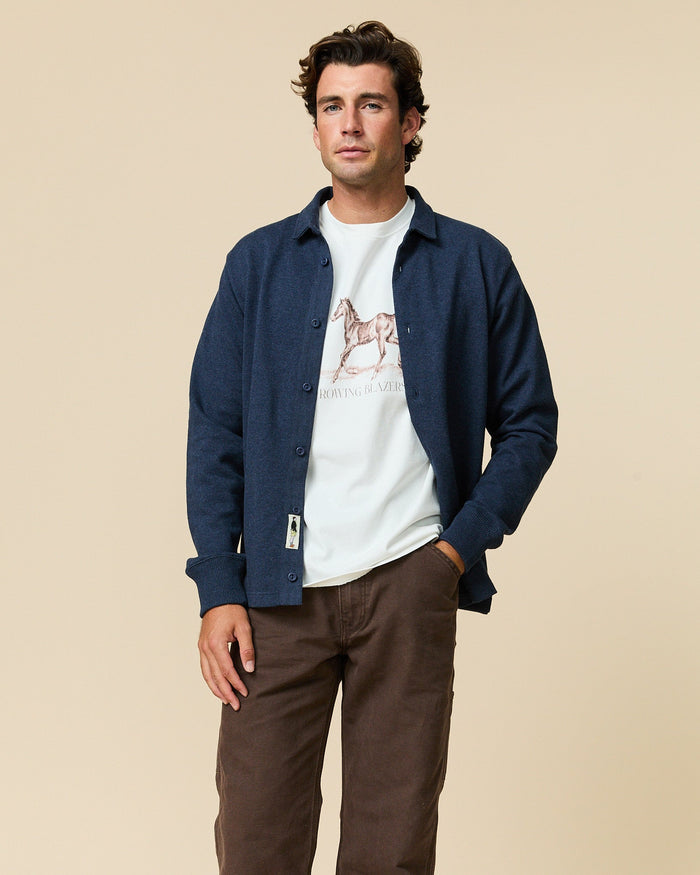 Men's Cotton Horse Tee Cream