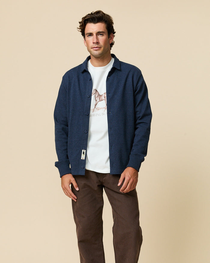 Men's Cotton Horse Tee Cream