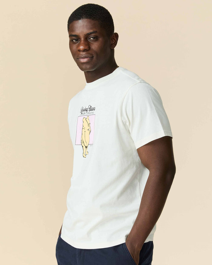 Men's Cotton Pooh Superlative T-Shirt Cream