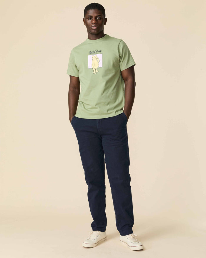 Men's Cotton Pooh Superlative T-Shirt Sage