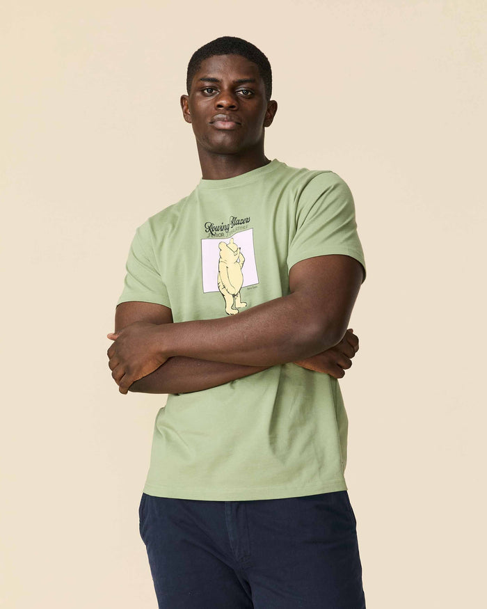 Men's Cotton Pooh Superlative T-Shirt Sage