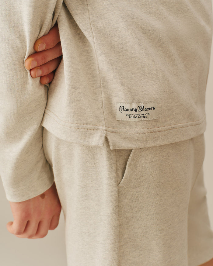 Men's Cotton Rugby Shorts Heather Gray