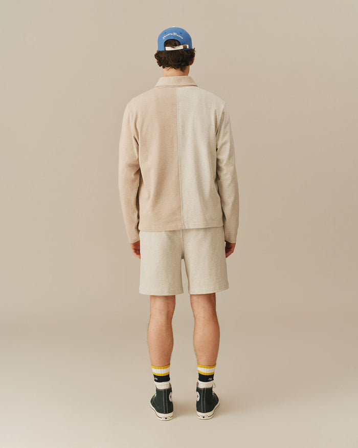 Men's Cotton Rugby Shorts Heather Gray