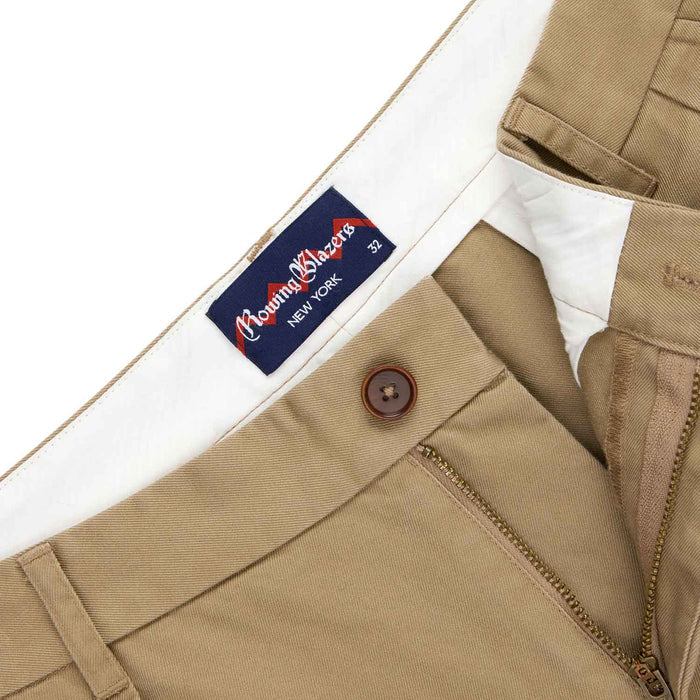 Men's Cotton Twill Pleated Relaxed Pant Khaki