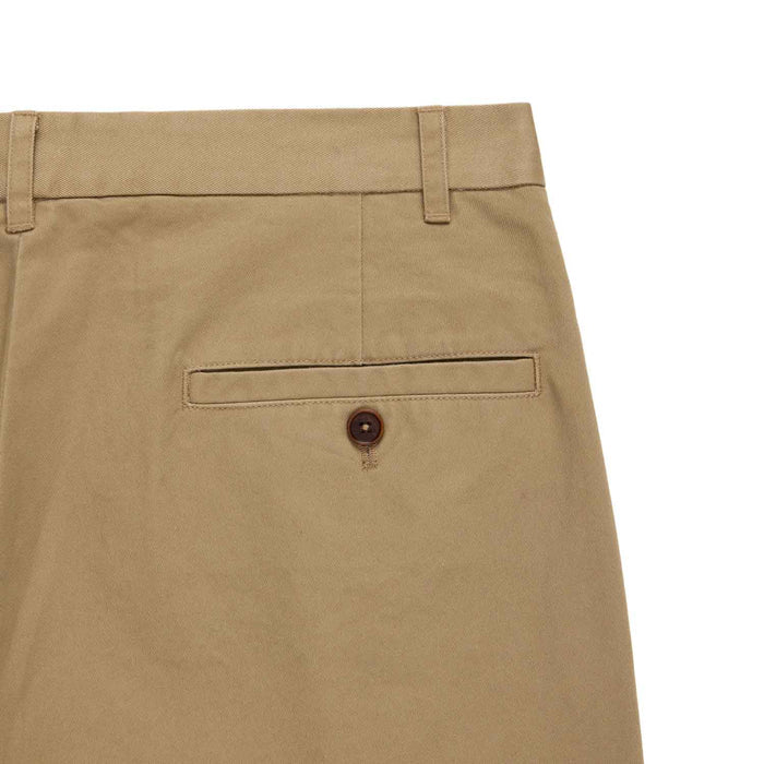 Men's Cotton Twill Pleated Relaxed Pant Khaki