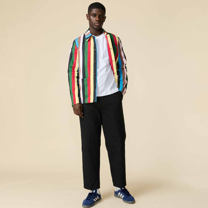 Men's Croquet Stripe Chore Jacket Croquet