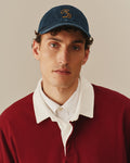 Men's Denim Chainstitch Embroidery Baseball Cap Navy