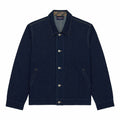 Men's Indigo Jacquard Denim Jacket Navy