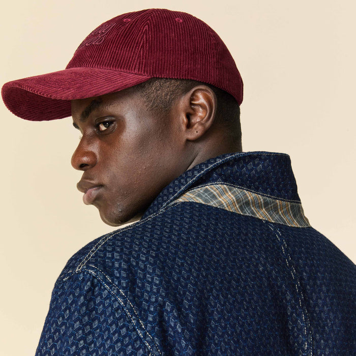 Men's Indigo Jacquard Denim Jacket Navy