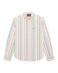 Men's Long Sleeve Classic Fit Stripe Oxford Shirt Candy Stripe