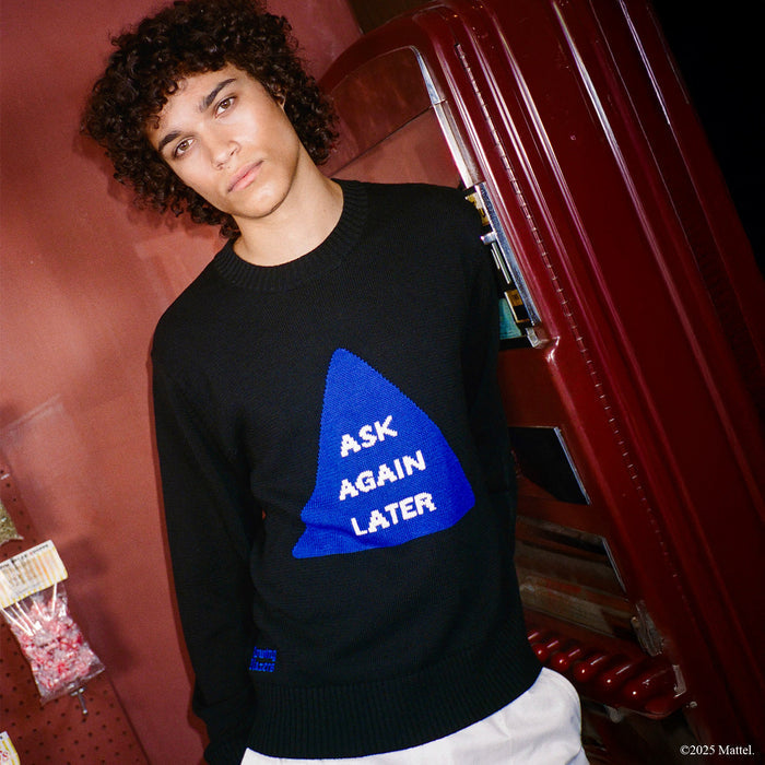 Men's Magic 8™ Ball Ask Again Later Cotton Sweater Black
