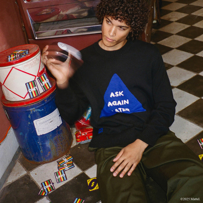 Men's Magic 8™ Ball Ask Again Later Cotton Sweater Black
