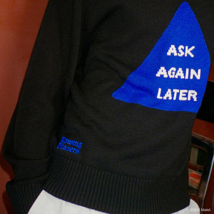 Men's Magic 8™ Ball Ask Again Later Cotton Sweater Black
