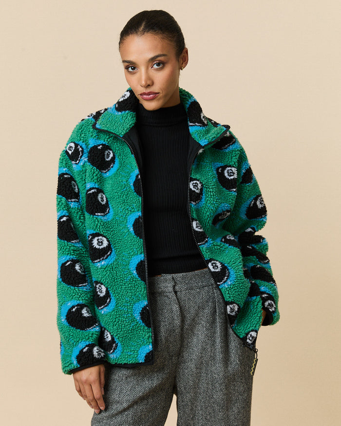 Men's Magic 8™ Ball Sherpa Zip Jacket Green