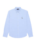 Men’s Moomin Banker Stripe Oxford Shirt Bright Blue Stripe
