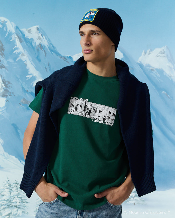 Men's Moomin Cashmere Beanie Navy