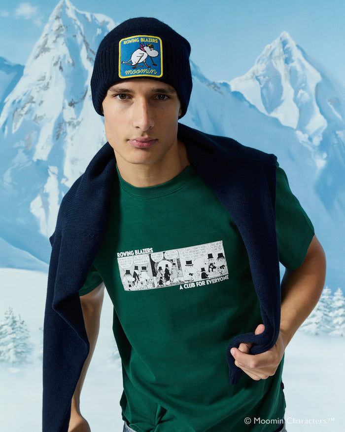 Men's Moomin Cashmere Beanie Navy