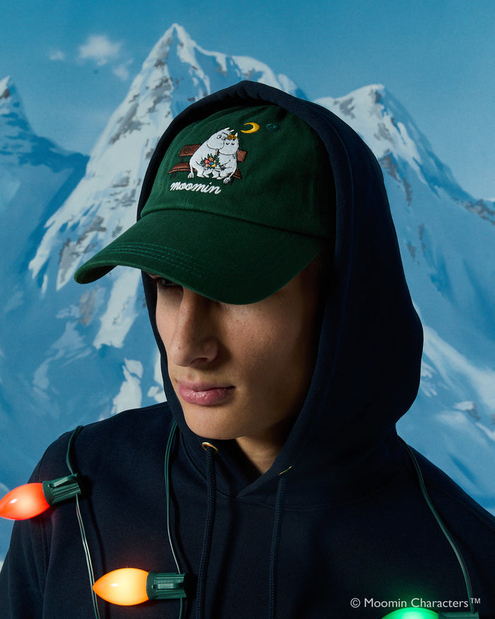 Men's Moomin Cotton Baseball Cap Green