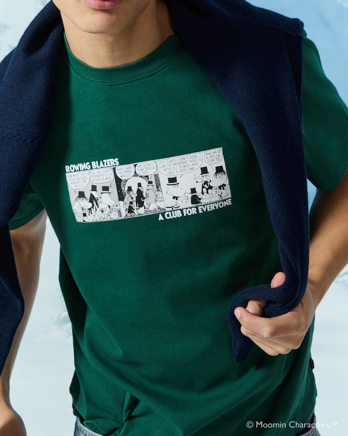 Men’s Moomin Cotton Comic T-Shirt Green