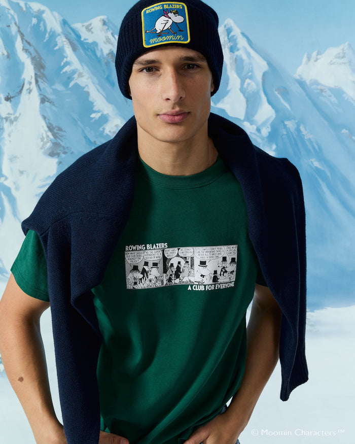 Men’s Moomin Cotton Comic T-Shirt Green