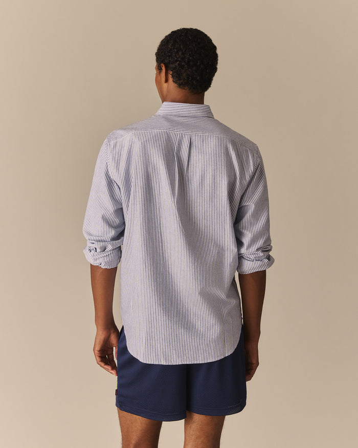 Men’s New Yorker Winnie-the-Pooh Oxford Shirt Navy& White Navy& White / XL