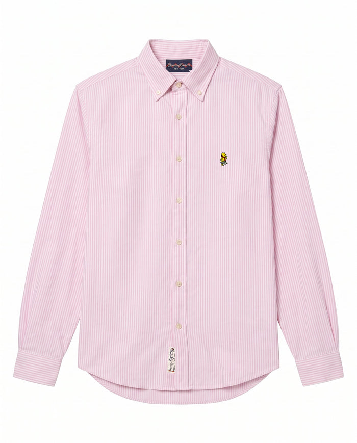 Men’s New Yorker Winnie-the-Pooh Oxford Shirt Pink