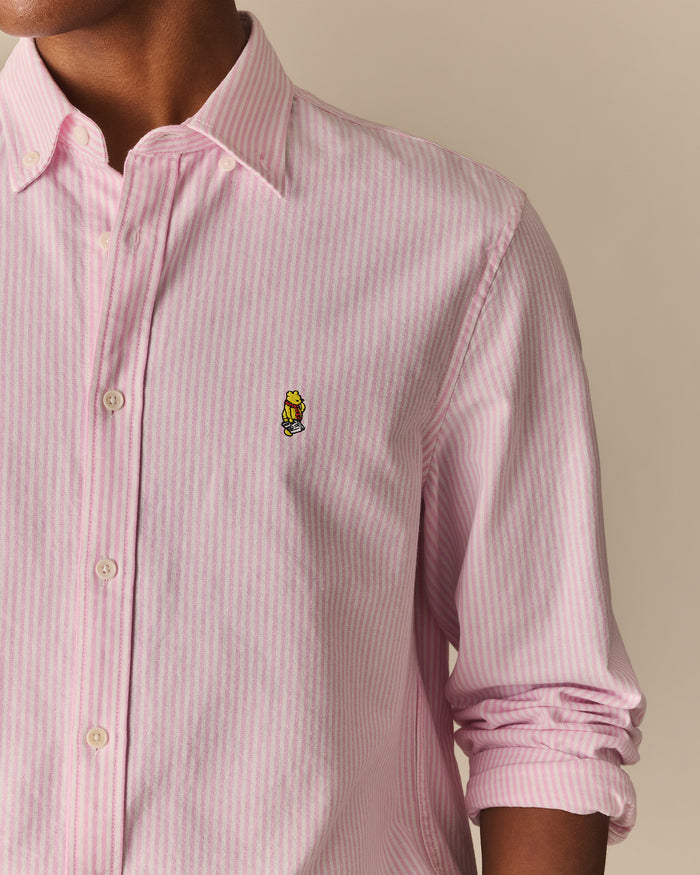 Men’s New Yorker Winnie-the-Pooh Oxford Shirt Pink Pink / XL